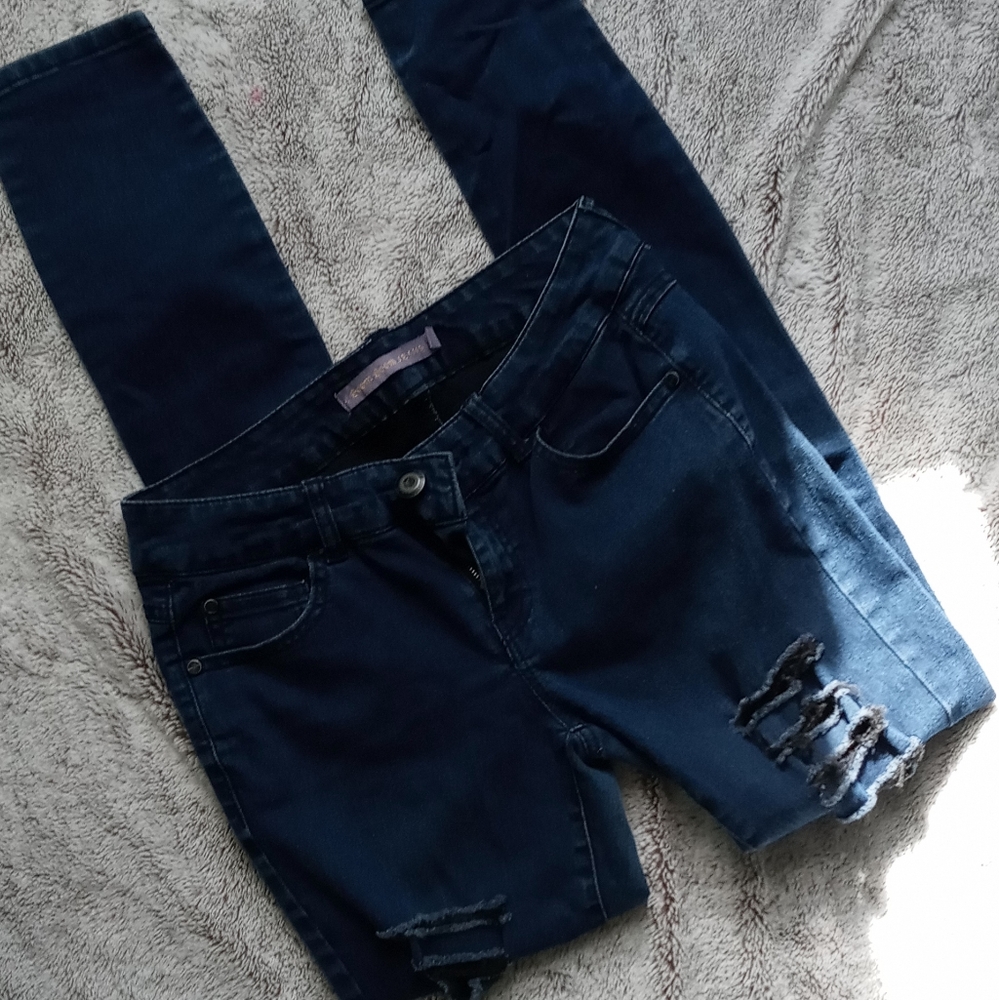 Stylish ripped jeans